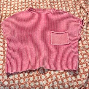 Zenana Outfitters Vibrant Pink Knit Top